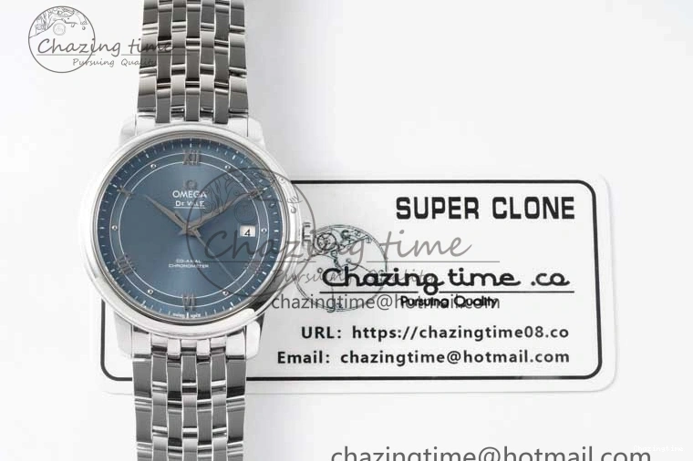 0228 De Ville SS DIWF 1:1 Best Edition Light Blue Dial SS Markers on SS Bracelet MIYOTA TopPick 7850